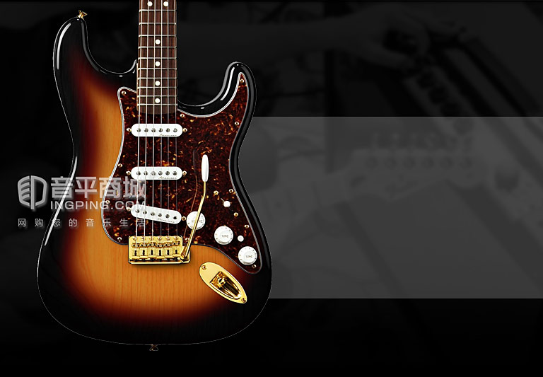 芬达(Fender) 电吉他品牌 013-3000-300 墨豪 21品玫瑰木指板 电吉他