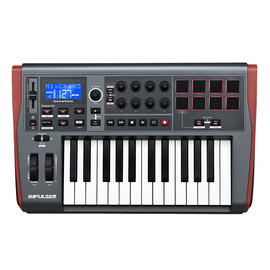 诺维逊(Novation) Impulse 25 25键USB MIDI键盘 带控制器  半配重带触感 带大LCD屏幕