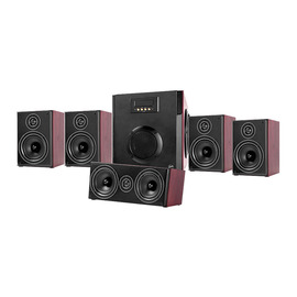 惠威(HiVi) M60  5.1 桌面影院发烧级多媒体音箱 暗红色
