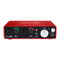 Scarlett 2i2二代 专业录音 USB外置声卡 音频接口升级版（已停产，替换型号：3代2i2）