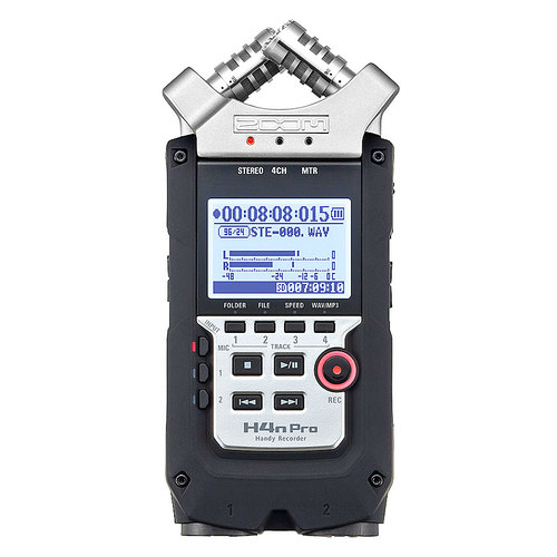 ZOOM H4n Pro 便携式4轨数码录音机 音乐/电影/采访同期录音机