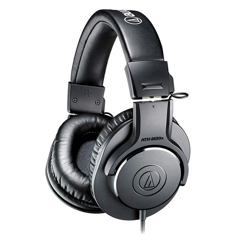 铁三角(Audio-technica) ATH-M20x头戴式耳机 专业录音音乐K歌监听