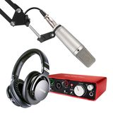 福克斯特2i2声卡搭配罗德NT1000麦克风 录音套装