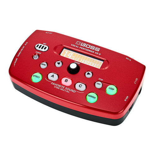 波士(BOSS) VE-5 人声效果器 K歌神器 (红色)