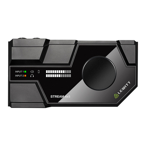 莱维特(LEWITT) STREAM 4x5 网络K歌录音外置声卡 (黑色)