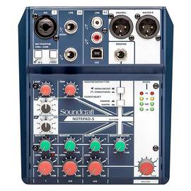 声艺(Soundcraft) Notepad-5 5路小型模拟调音台 自带USB音频接口 主播K歌录音