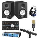RME Fireface UCX声卡搭配爱科技C414XLII麦克风+爱科技C1000S乐器麦克风 小型录音棚套装