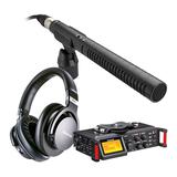 TASCAM DR-70D单反录音机搭配罗德NTG2麦克风    影视同期录音套装