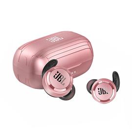 JBL T280 TWS 真无线蓝牙耳机防水防汗运动耳机无线入耳式耳塞 (粉色)