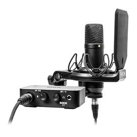 罗德(RODE) NT1+AI-1 专业电容录音麦克风声卡套装 麦克风音频接口 录音K歌网红直播全套设备