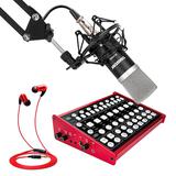 客所思KX6声卡搭配得胜PC-K500麦克风 电脑手机直播K歌声卡套装 抖音快手主播直播录音设备全套