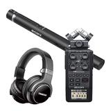 ZOOM H6录音机搭配索尼ECM-VG1麦克风     影视同期录音套装