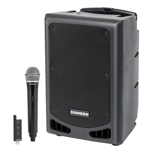 山逊(SAMSON) XP208W  8寸便携式蓝牙有源拉杆音箱 舞台演出会议乐队排练广场舞多功能音响 （配无线手持麦）