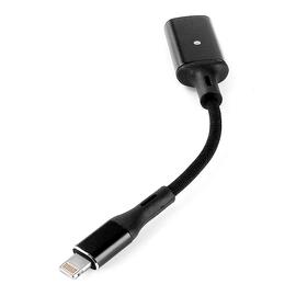 其它 OTG USB转Lightning 连接头 加长版（用于USB麦克风转手机）【黑色】
