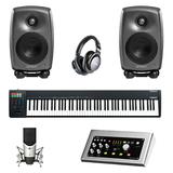 雅马哈UR28M声卡搭配罗兰A-88MKII 88键MIDI键盘 录音编曲套装