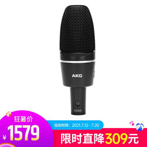 爱科技(AKG) C3000 电容式大振膜录音麦克风