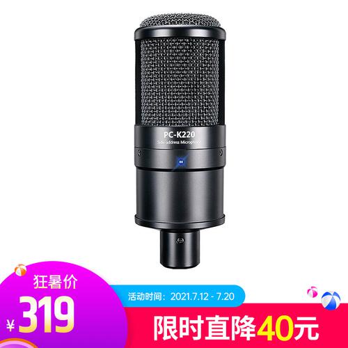 得胜(TAKSTAR) PC-K220 电容式录音麦克风