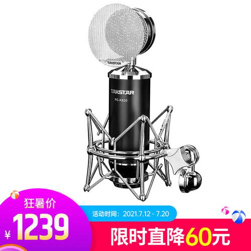 得胜(TAKSTAR) PC-K820 专业录音电容麦克风 主播直播K歌话筒
