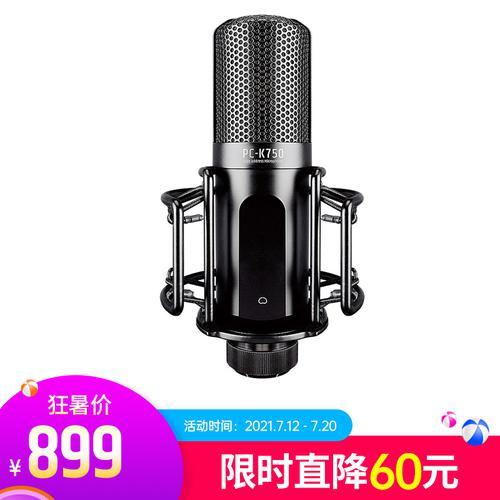 得胜(TAKSTAR) PC-K750 电容式录音麦克风 主播直播K歌话筒
