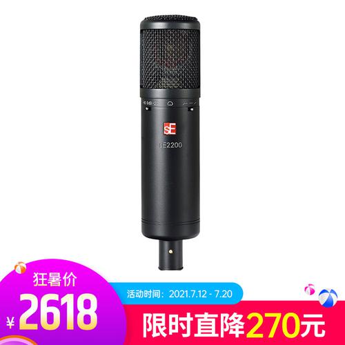 sE ELECTRONICS se2200 录音K歌主播大振膜电容麦克风
