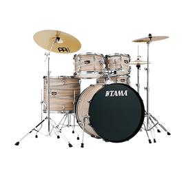 TAMA 帝王之星IE52KH6 专业演奏爵士架子鼓 5鼓3镲 (斑马纹原木色)