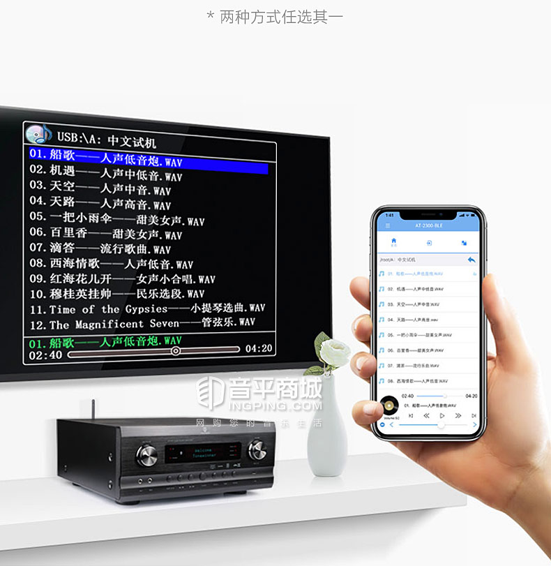 天逸(winner) AT-2300杜比全景声家功放庭影院专业大功率影K一体机
