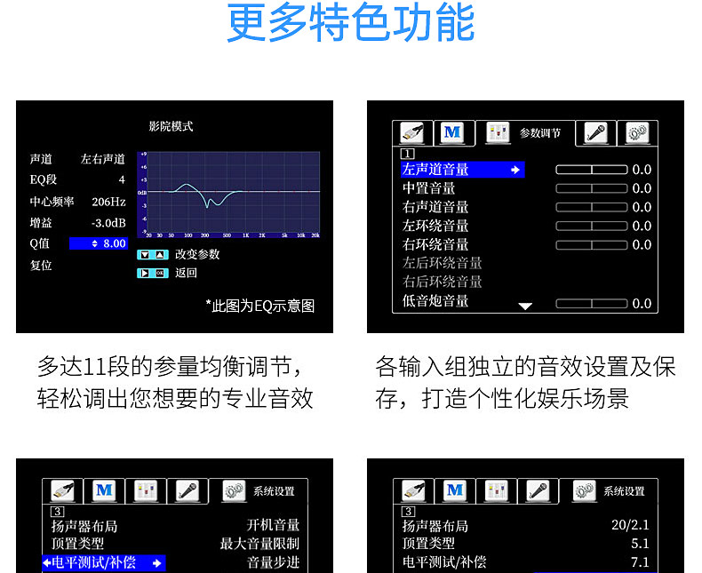 天逸(winner) AT-2300杜比全景声家功放庭影院专业大功率影K一体机