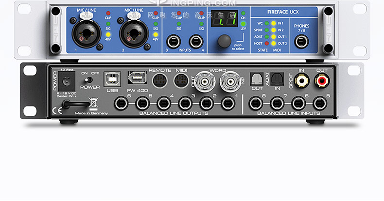 RME 德国进口 Fireface UCX 电脑专业录音K歌声卡