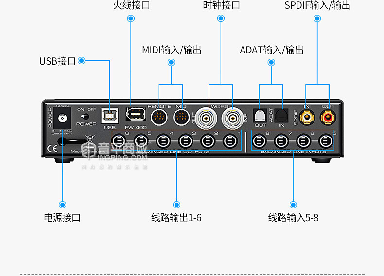 RME 德国进口 Fireface UCX 电脑专业录音K歌声卡