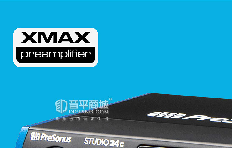 studio 24C 2进2出USB-C音频接口USB2.0