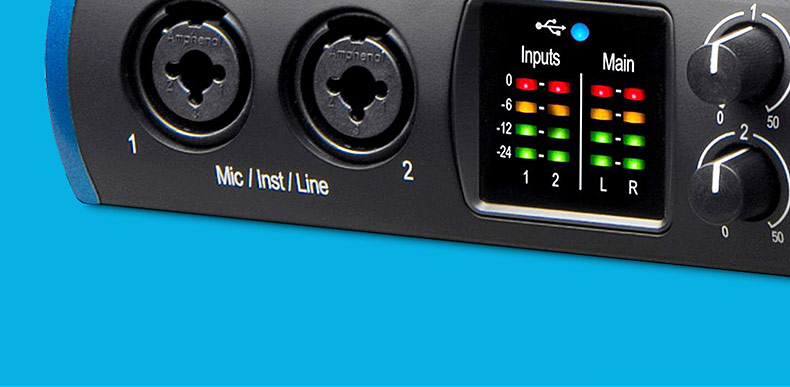 studio 24C 2进2出USB-C音频接口USB2.0