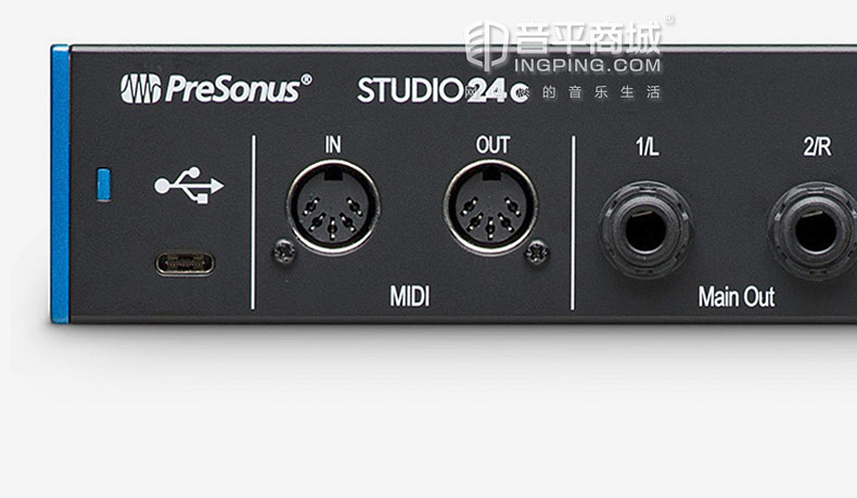 studio 24C 2进2出USB-C音频接口USB2.0